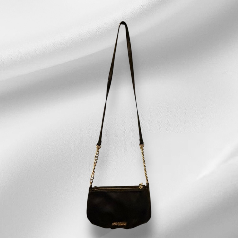 Betsey Johnson Black Embellished Shoulder Bag Purse - Picture 3 of 7